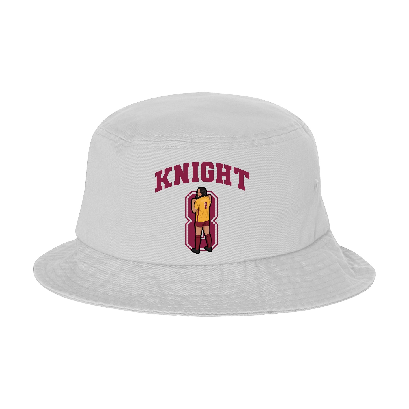 Bucket Cap — Number in White