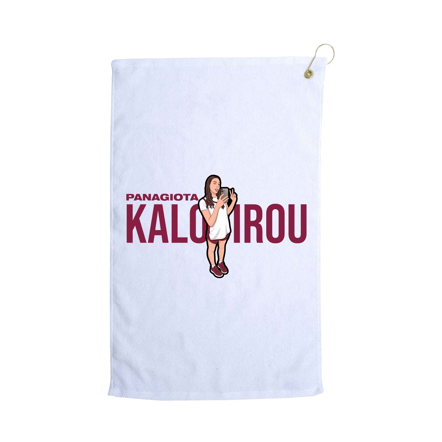 Golf Towel — Player Name in White