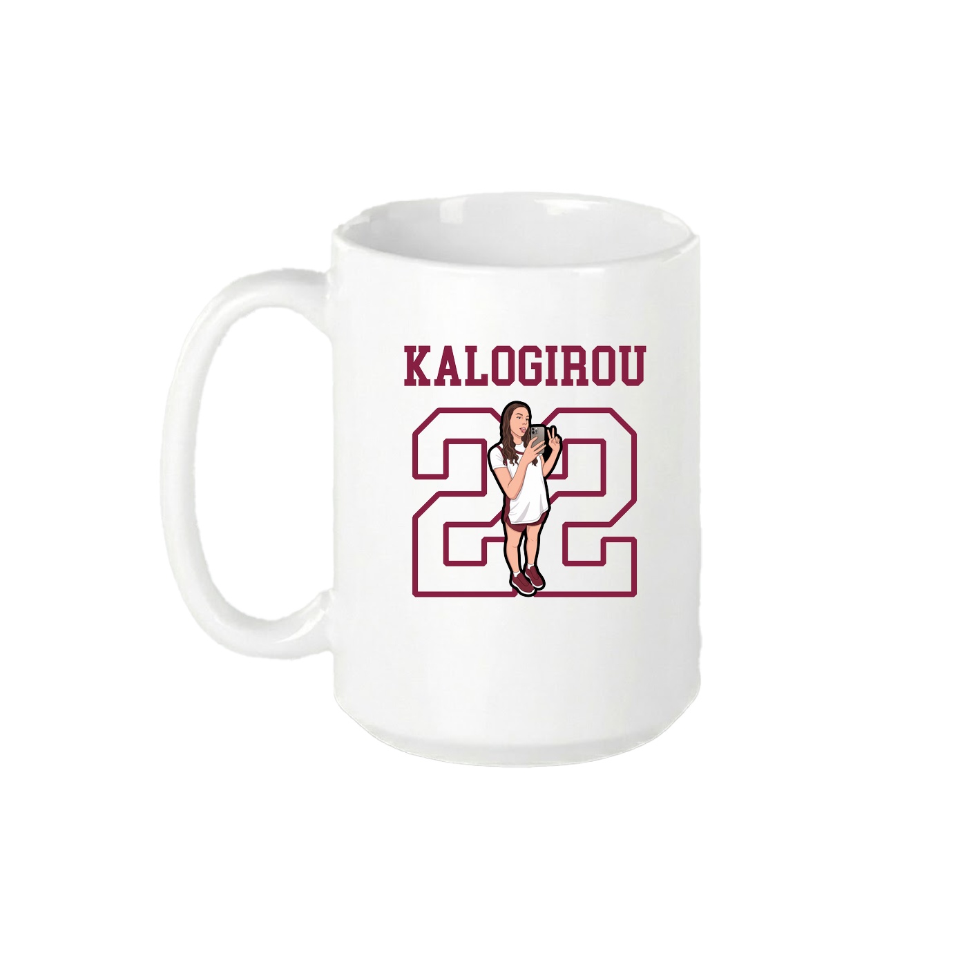 15oz Coffee Mug — Shirsey in White