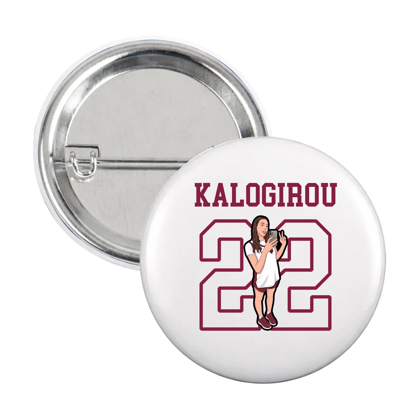 Game Day Button — Shirsey in White