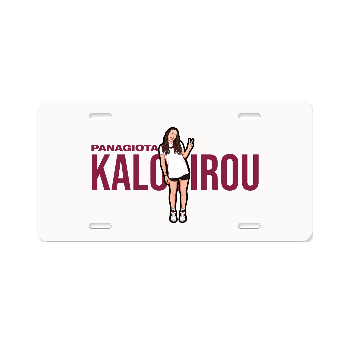 License Plate — Player Name in Classic