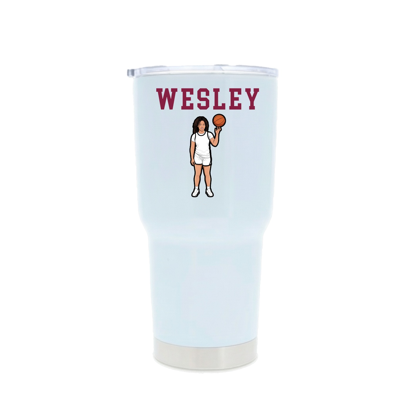 30oz Stainless Steel Tumbler — Shirsey in White