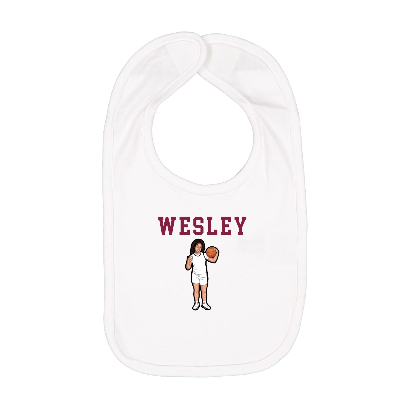 Infant Bib — Shirsey in White
