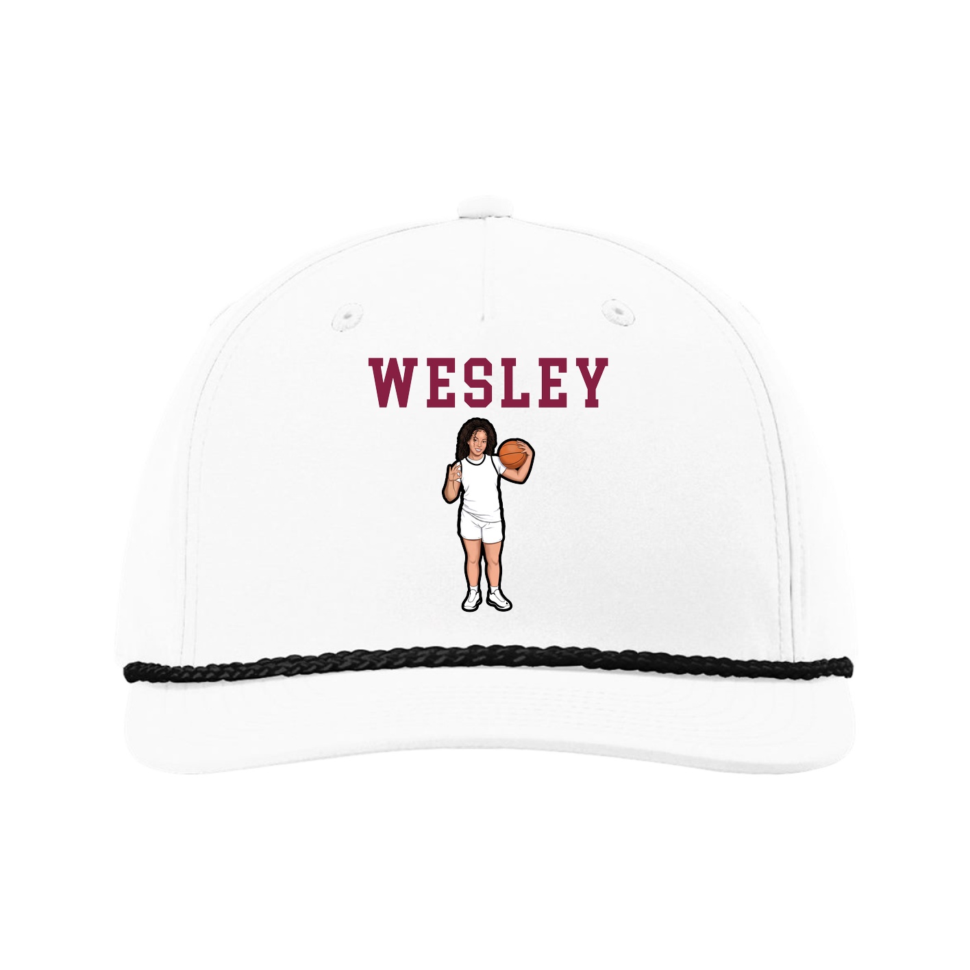 Five-Panel Classic Rope Cap — Shirsey in White
