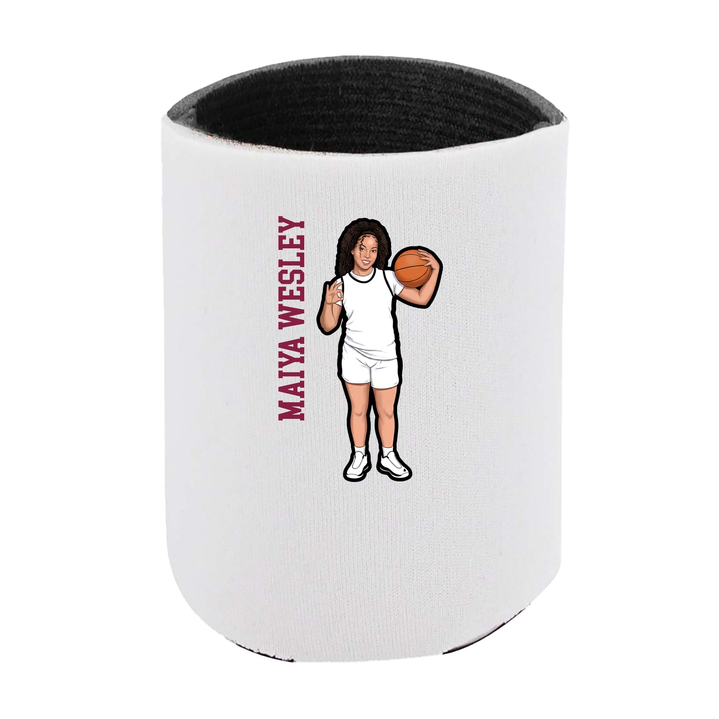 Can Holder — Name Vertical in White