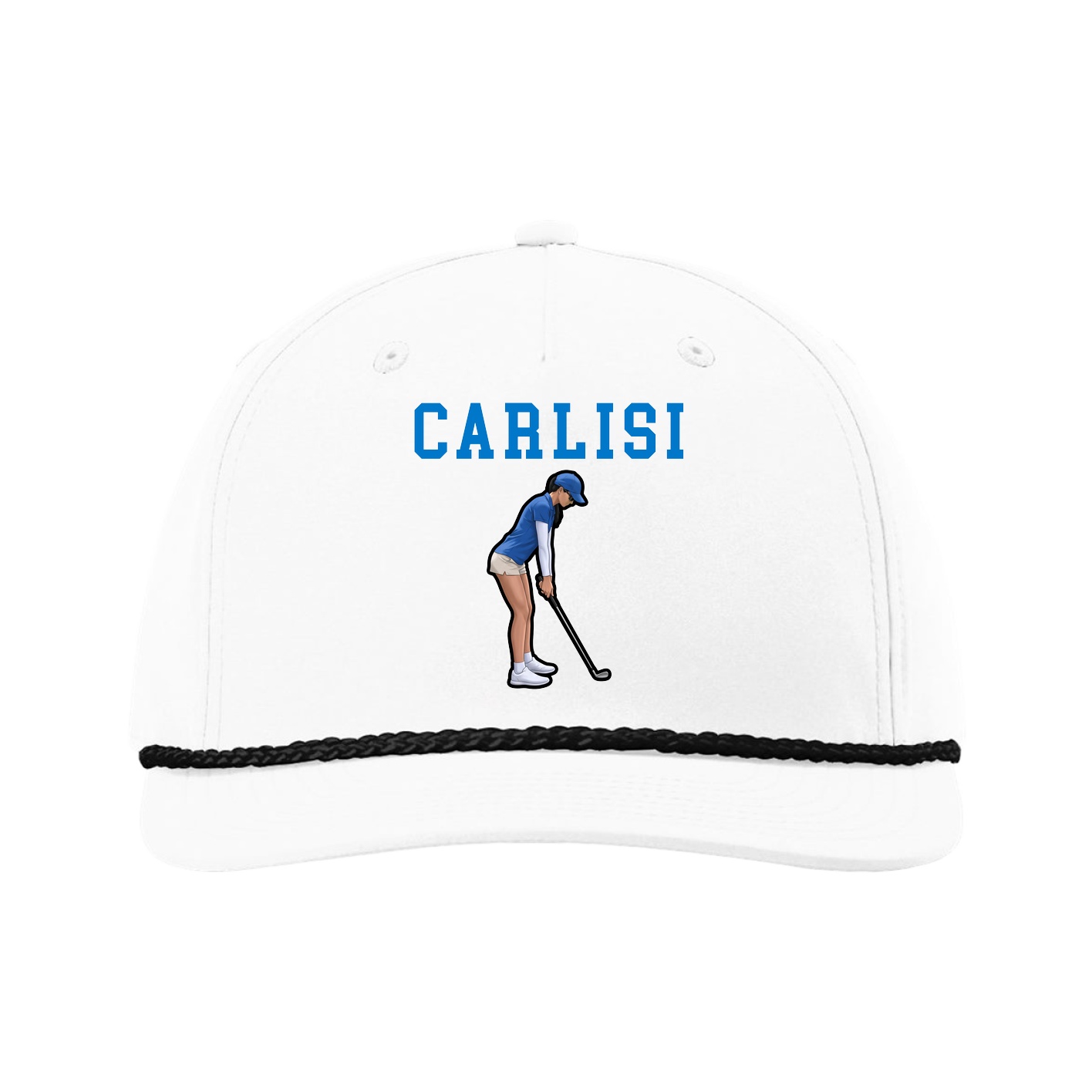 Five-Panel Classic Rope Cap — Shirsey in White