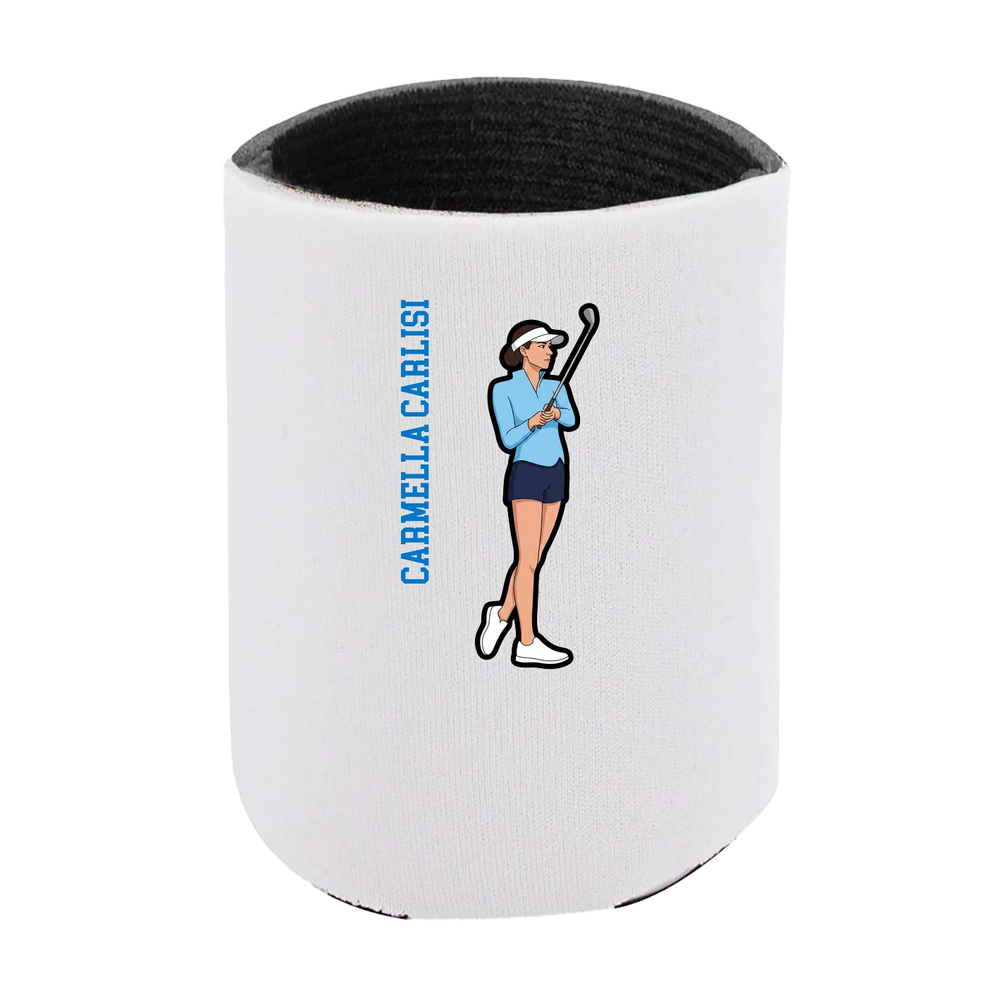 Can Holder — Name Vertical in White