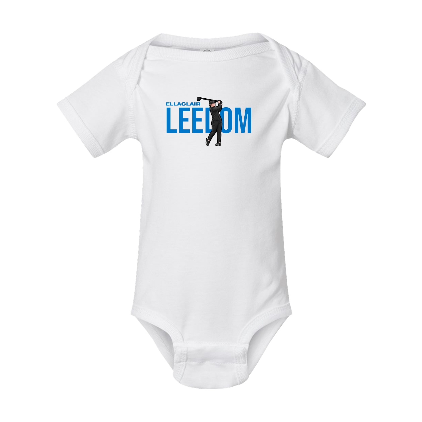 Baby Onesie — Player Name in White