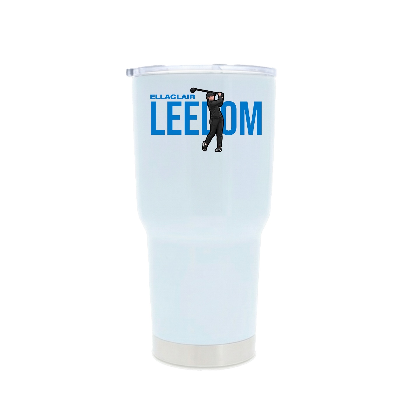 30oz Stainless Steel Tumbler — Player Name in White