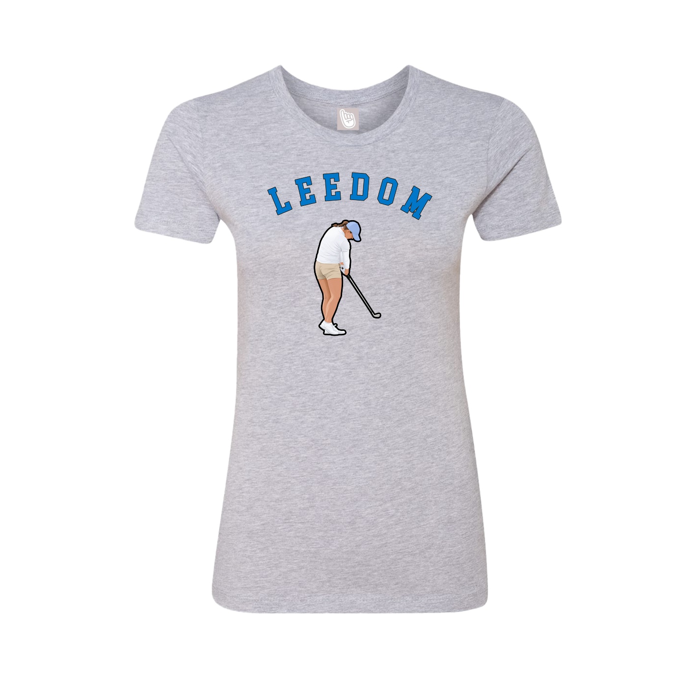 Fitted Women's Tee — Shirsey Arch in Grey