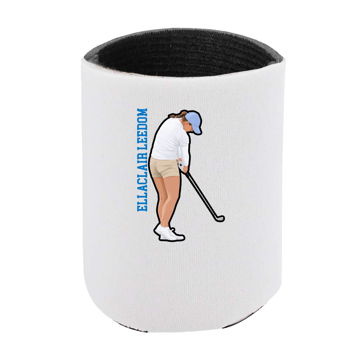 Can Holder — Name Vertical in White