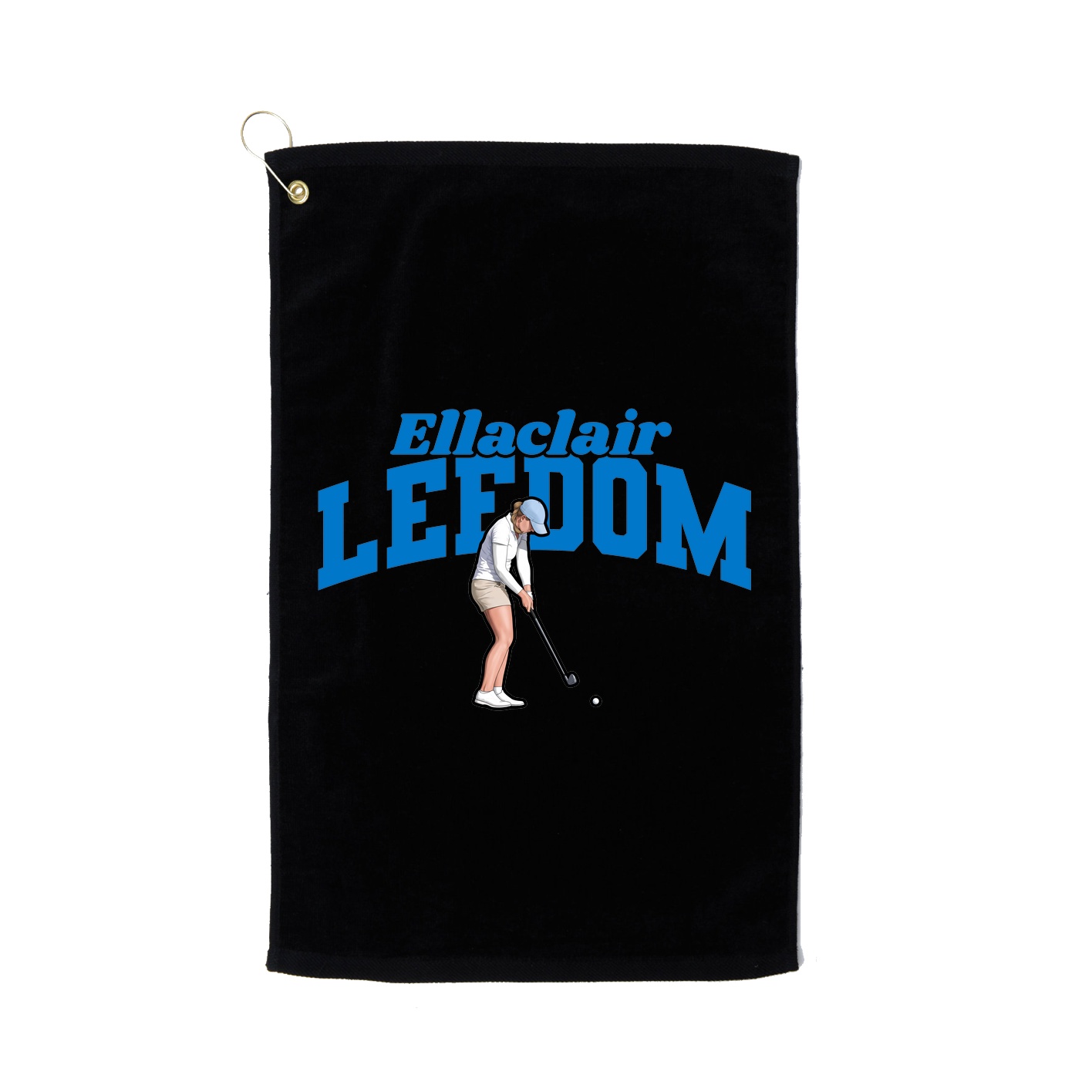 Golf Towel — Signature Arch in Black
