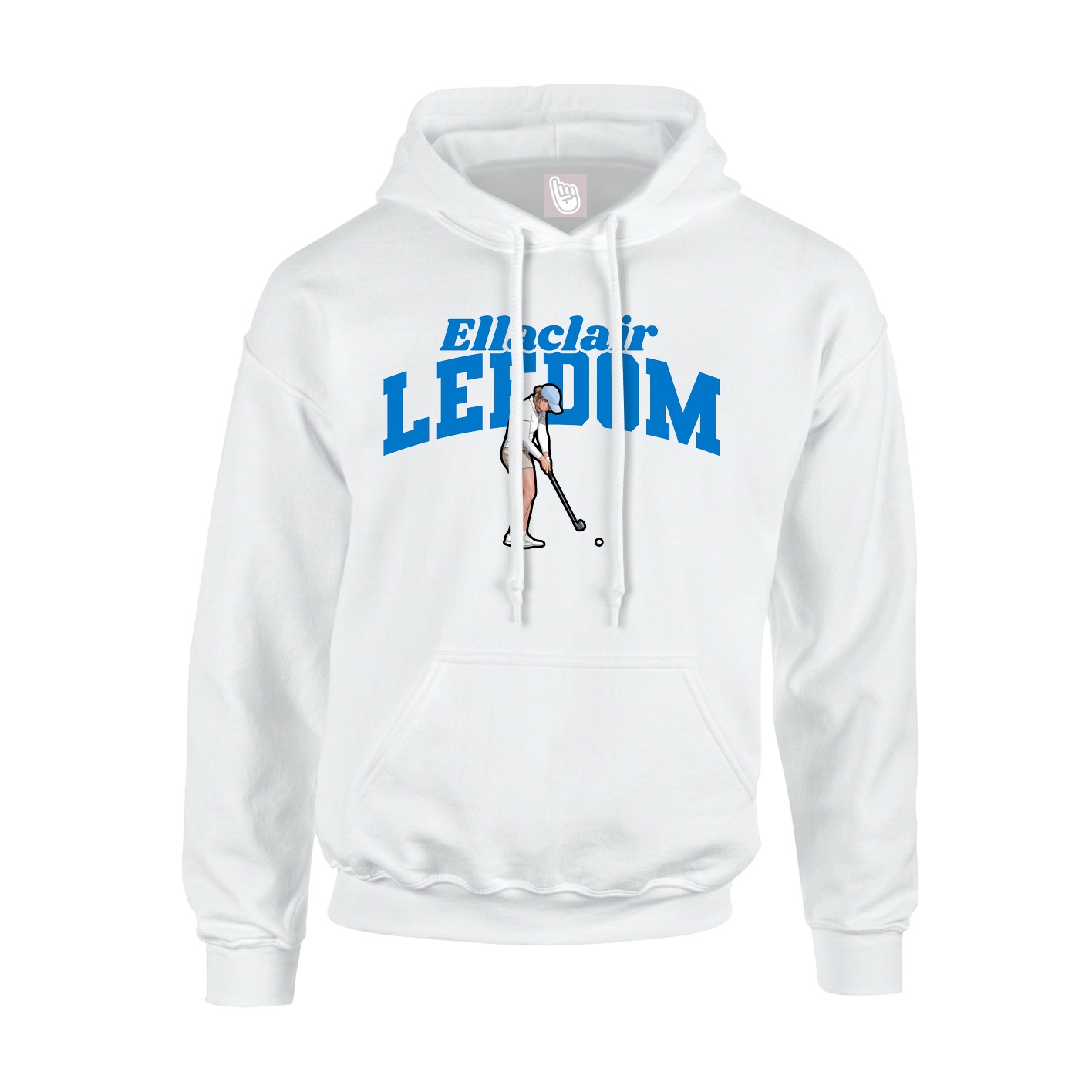 Hoodie — Signature Arch in White