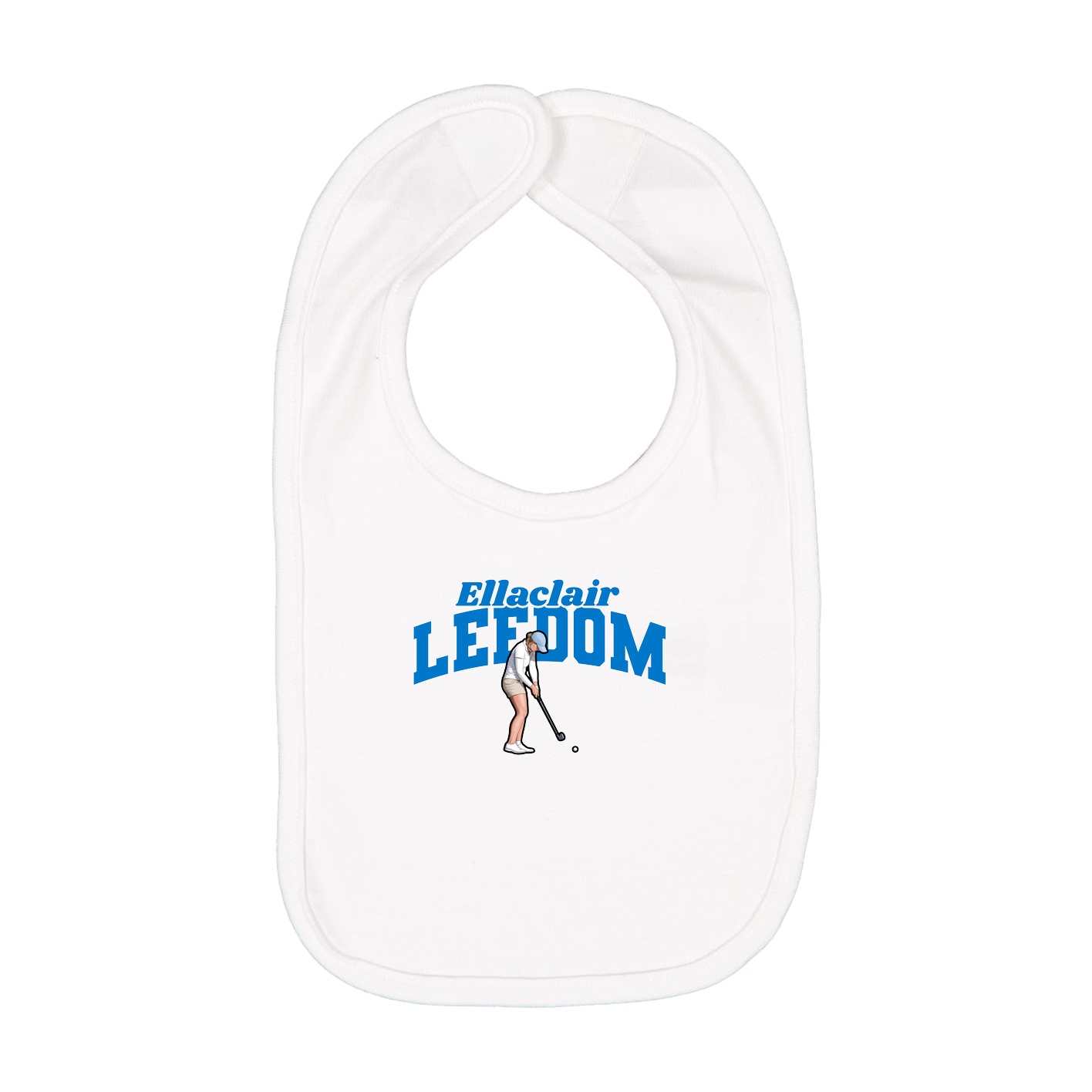 Infant Bib — Signature Arch in White