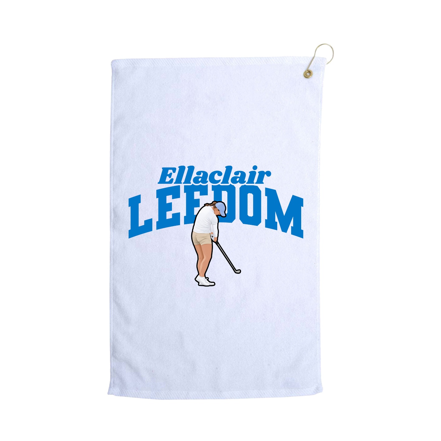 Golf Towel — Signature Arch in White