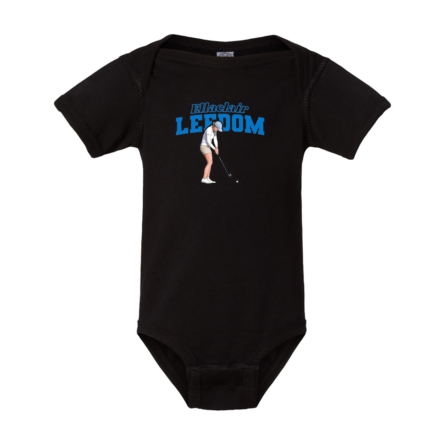 Baby Onesie — Name Arch in Black