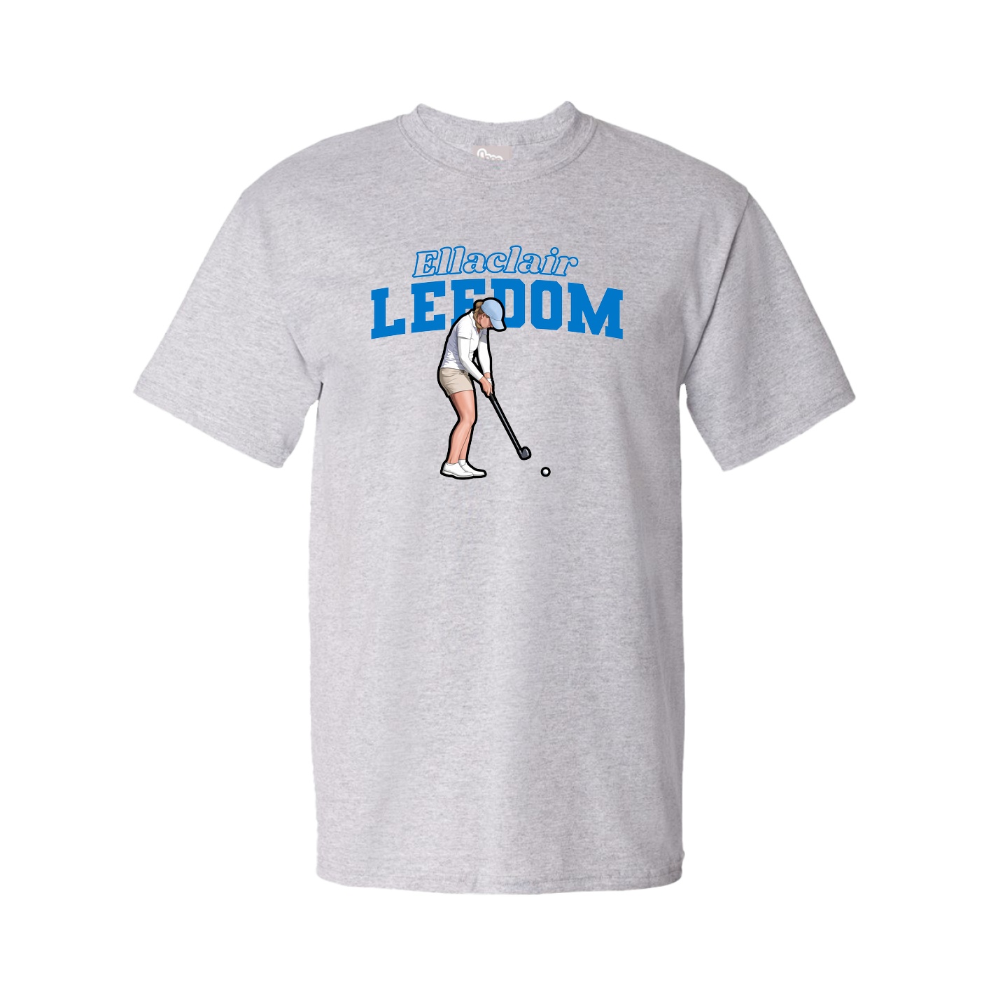 Youth Tee — Name Arch in Grey