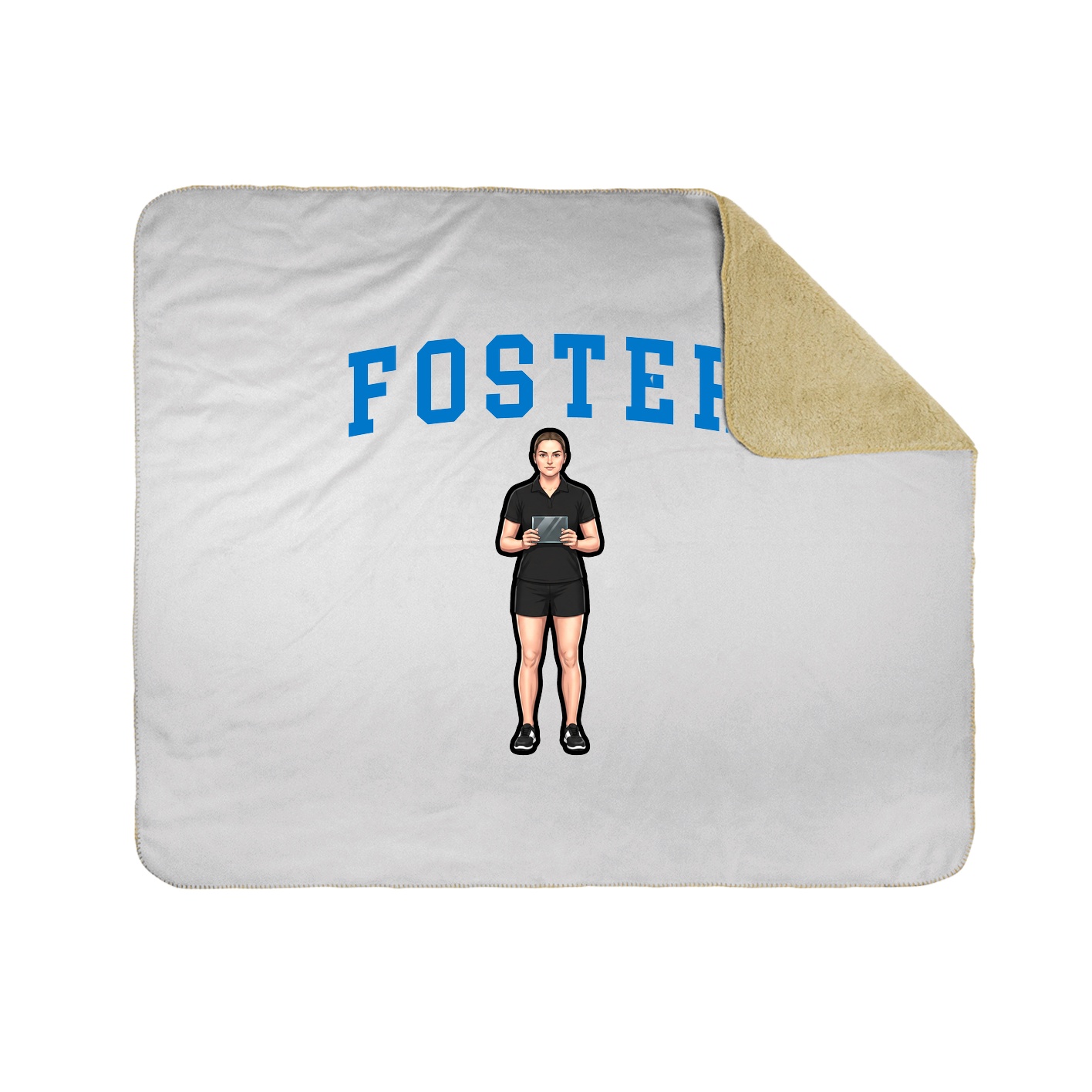 Throw Blanket — Shirsey in White