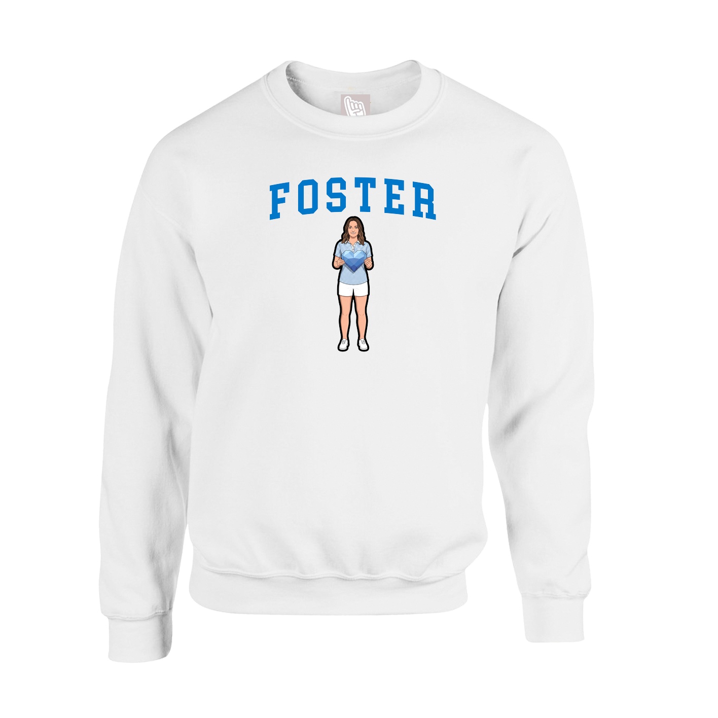 Fleece Crew — Shirsey in White
