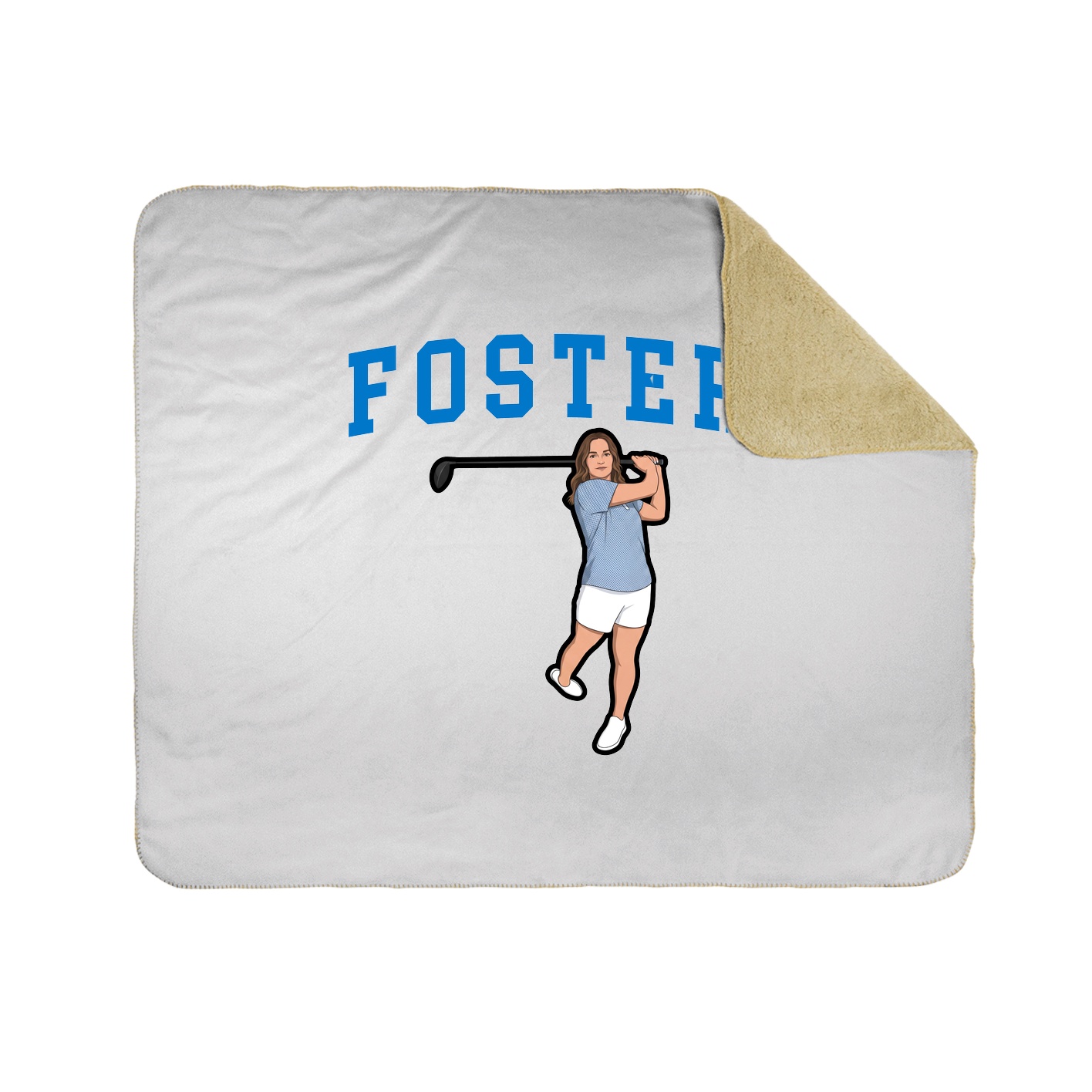 Throw Blanket — Shirsey in White
