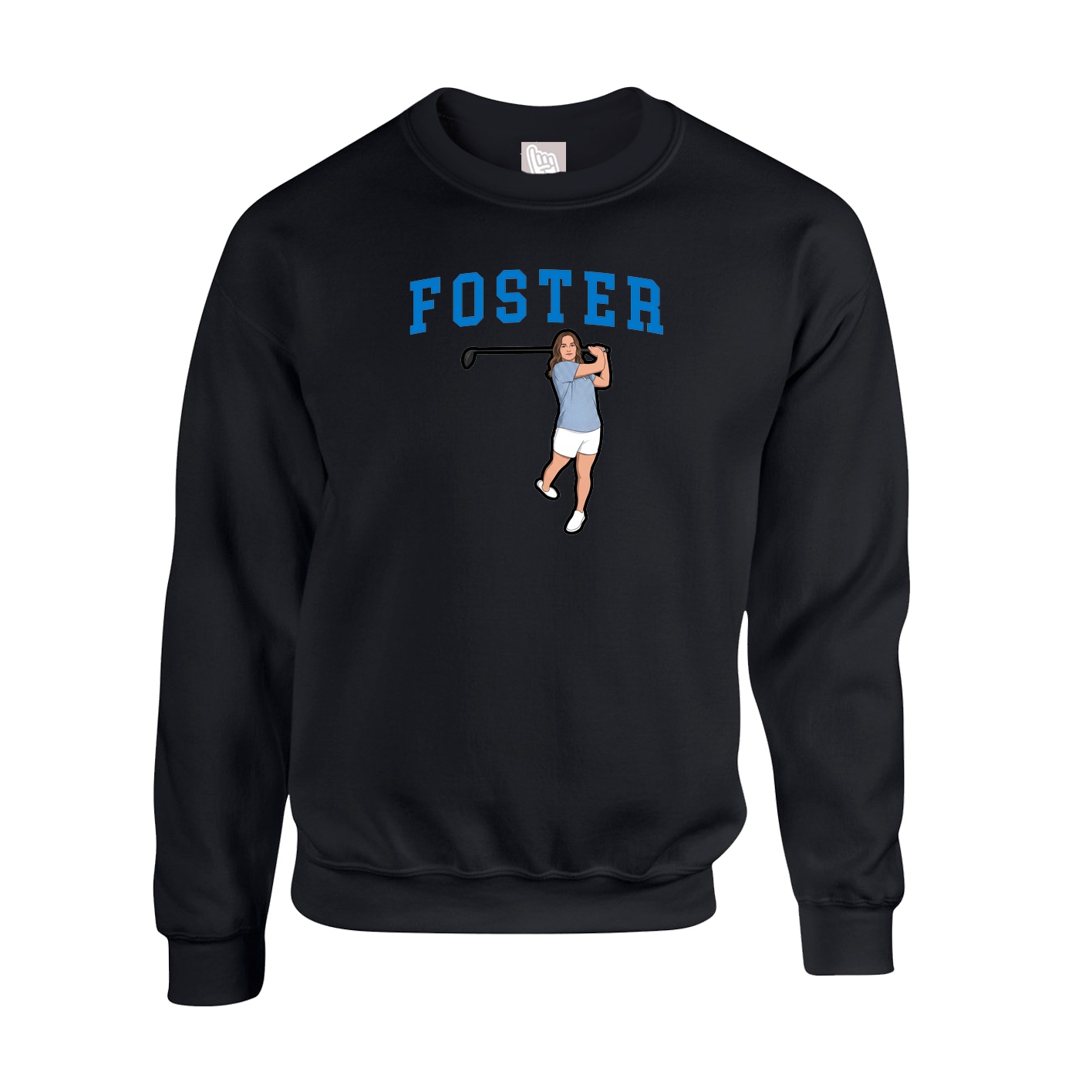 Fleece Crew — Shirsey in Black