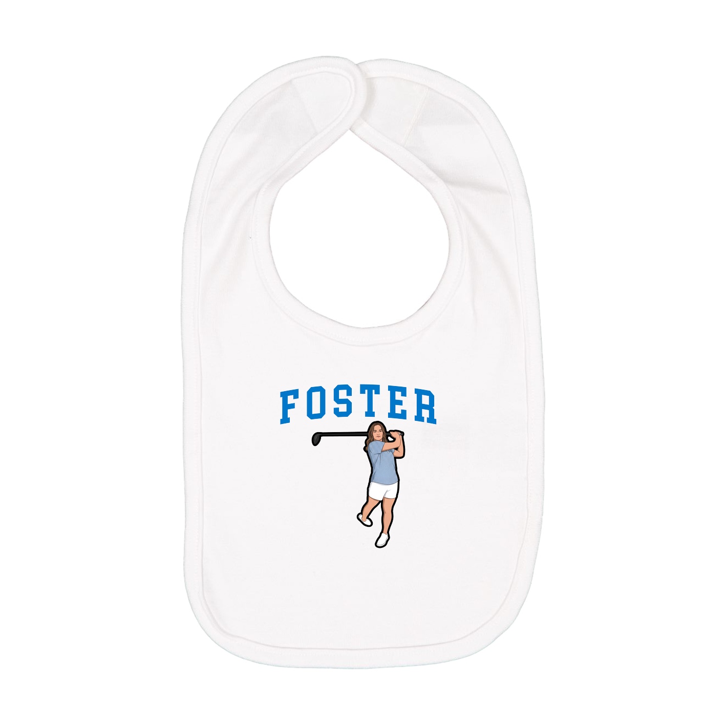 Infant Bib — Shirsey in White