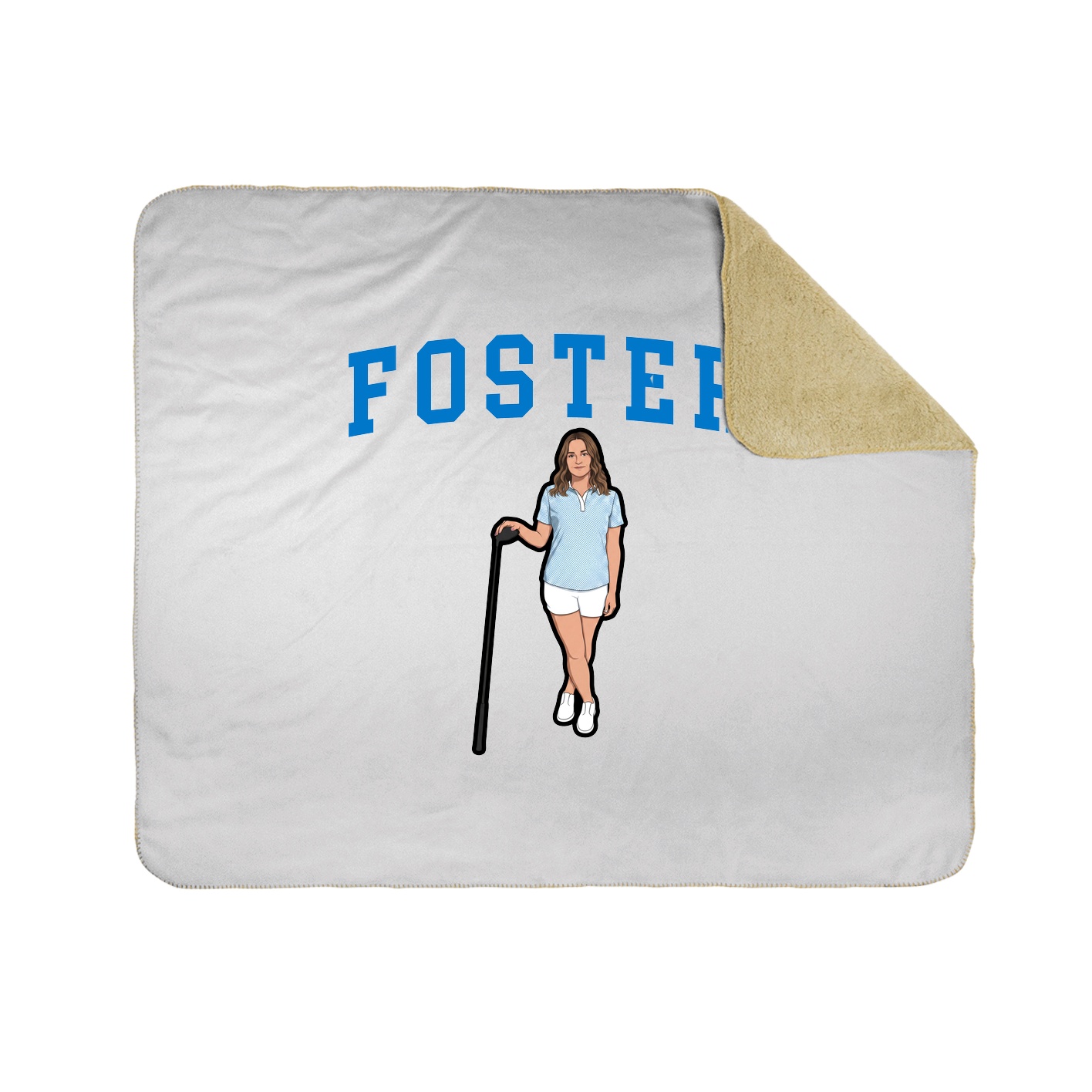 Throw Blanket — Shirsey in White