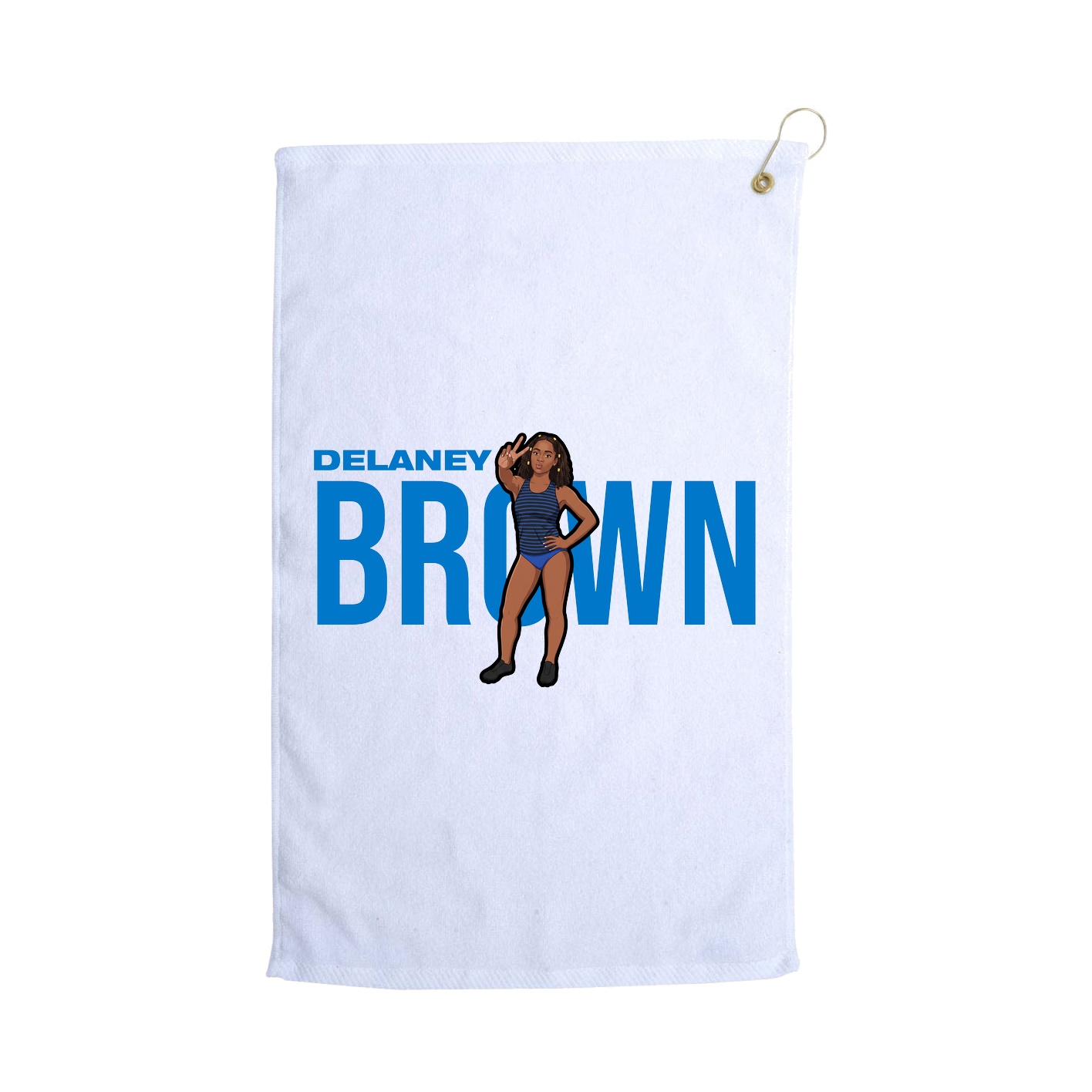 Golf Towel — Player Name in White