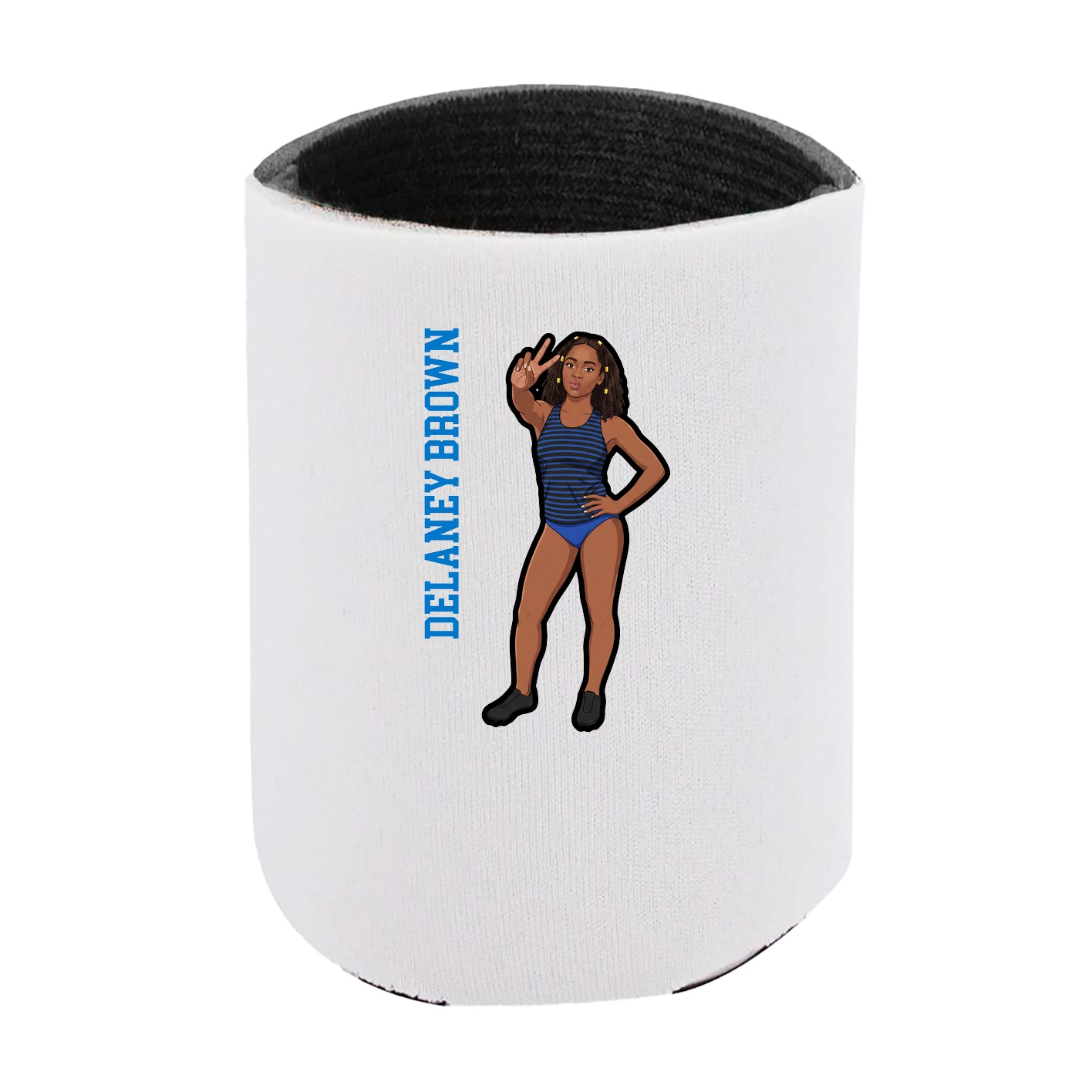 Can Holder — Name Vertical in White
