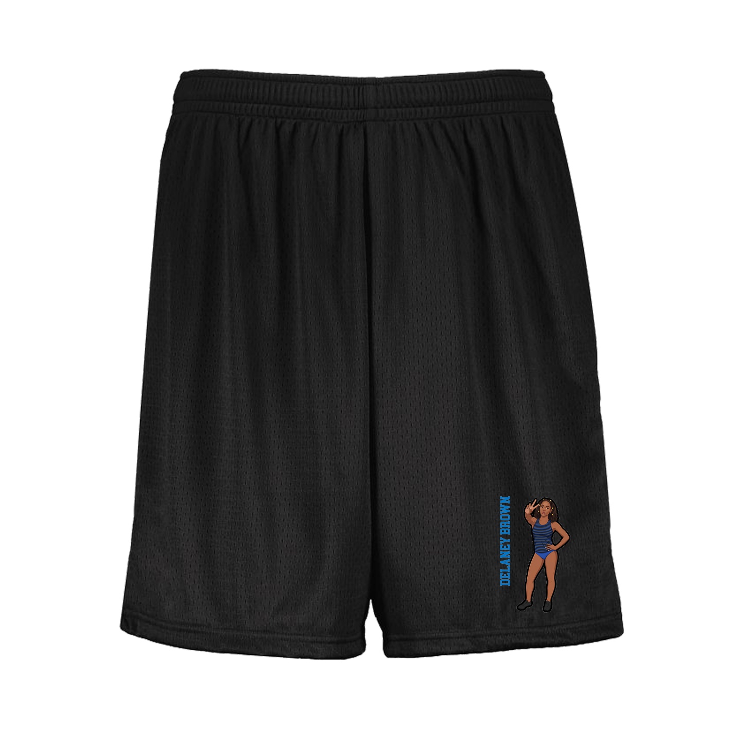 Shorts — Name Vertical in Black