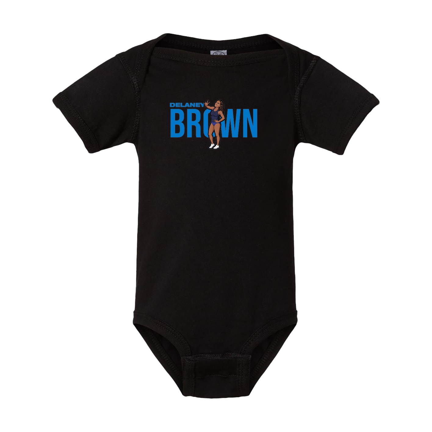 Baby Onesie — Player Name in Black