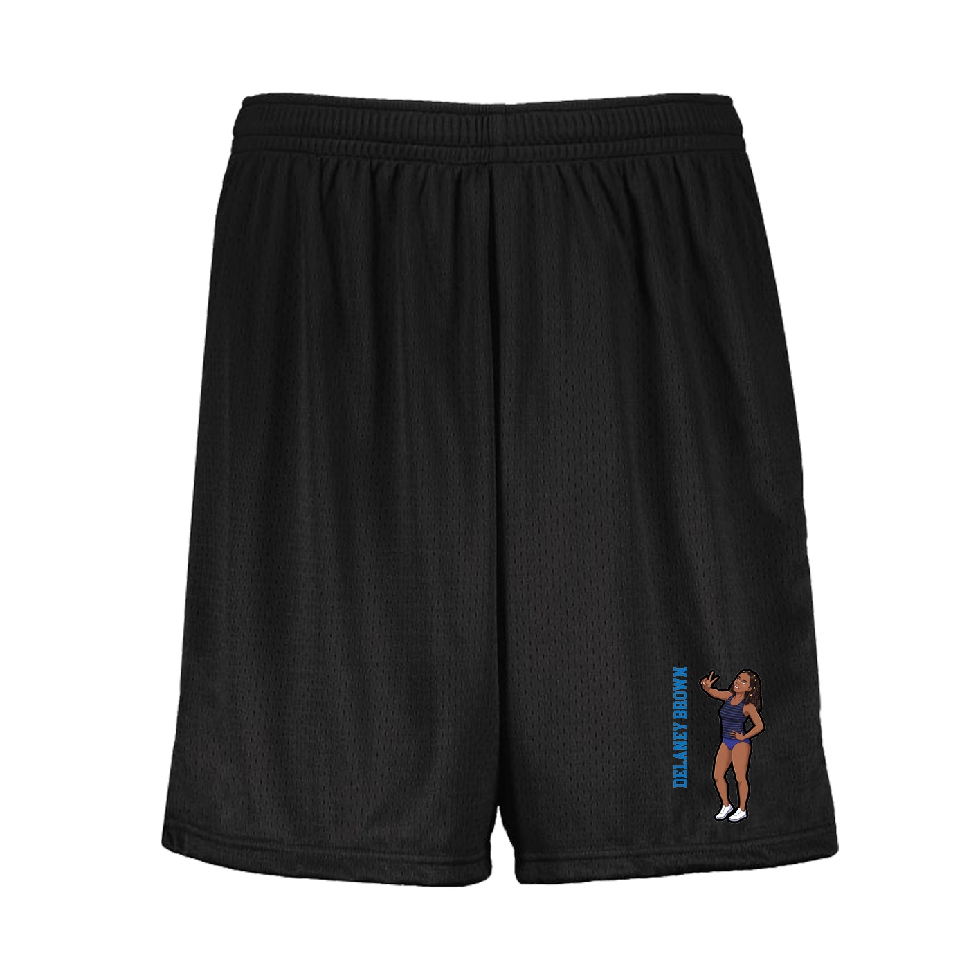Shorts — Name Vertical in Black