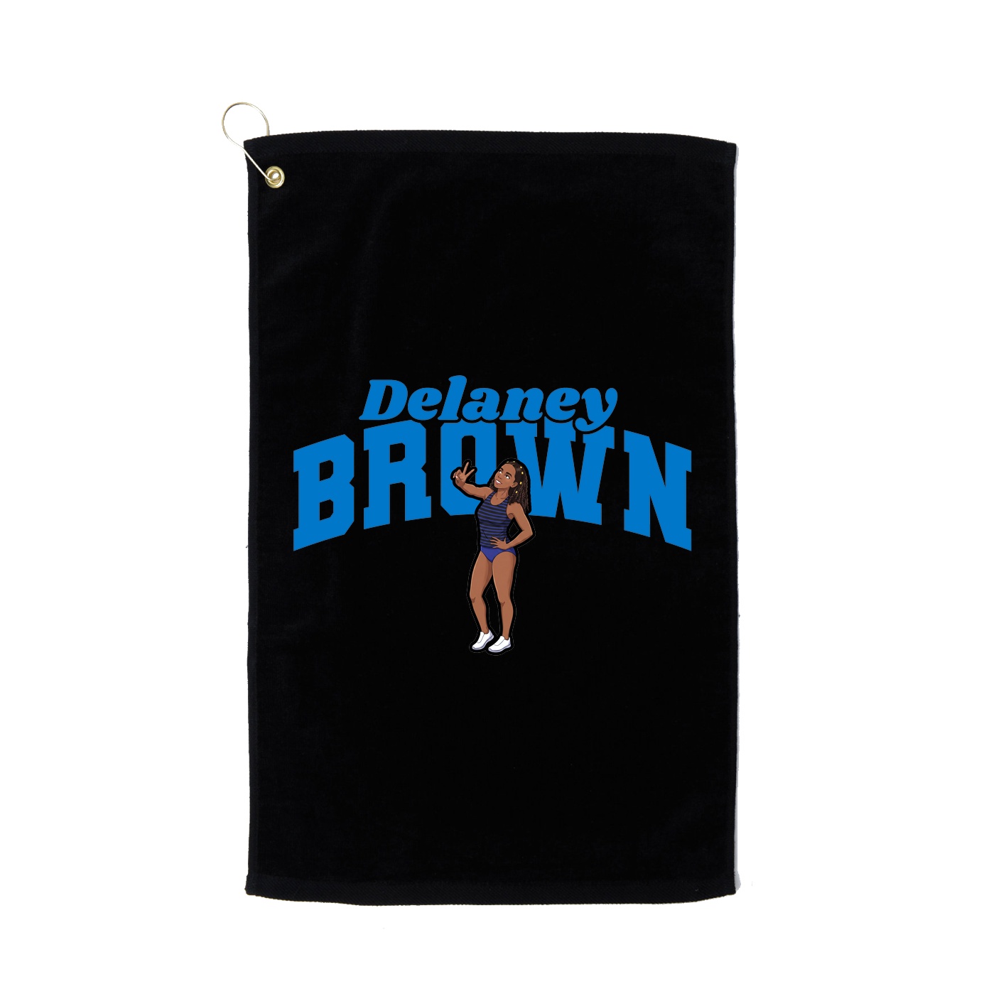 Golf Towel — Signature Arch in Black
