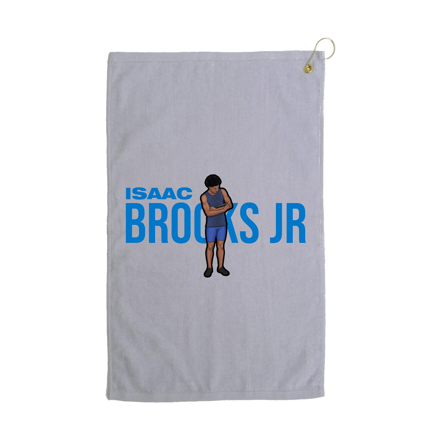 Golf Towel — Player Name in Grey