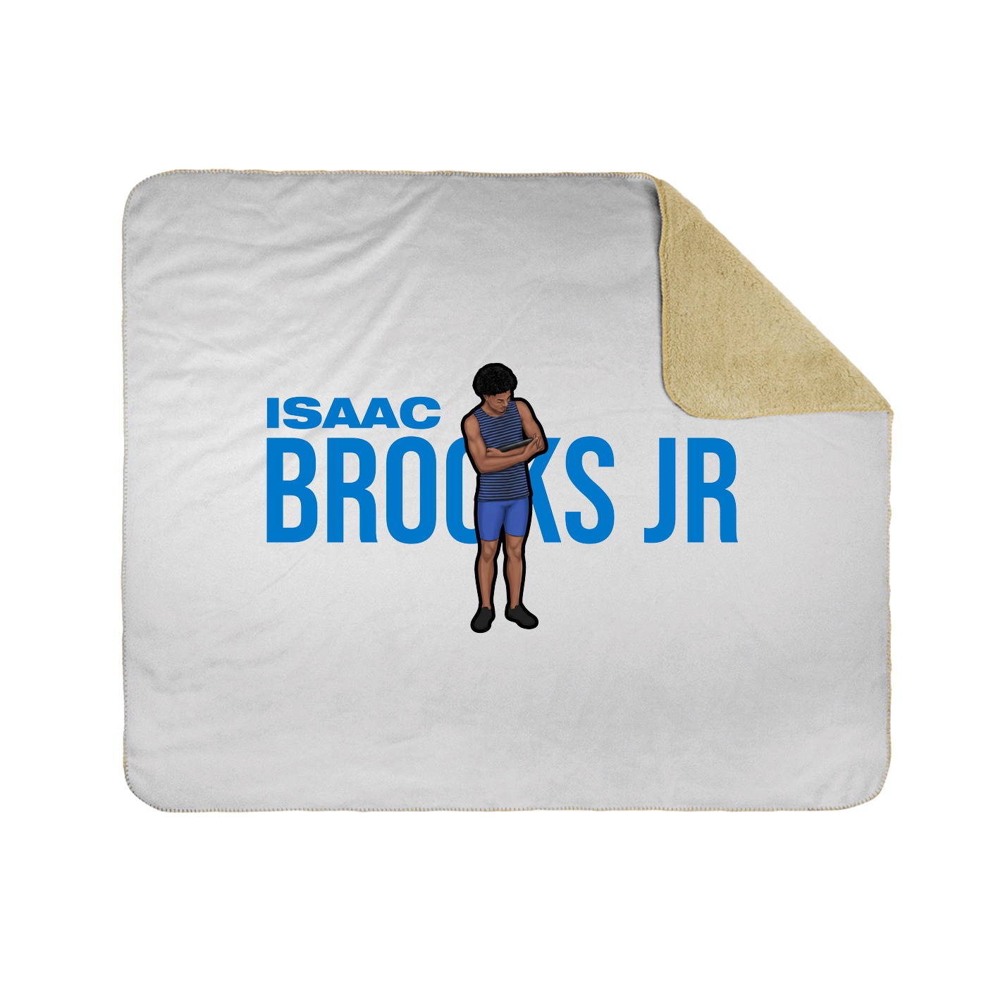 Throw Blanket — Player Name in White
