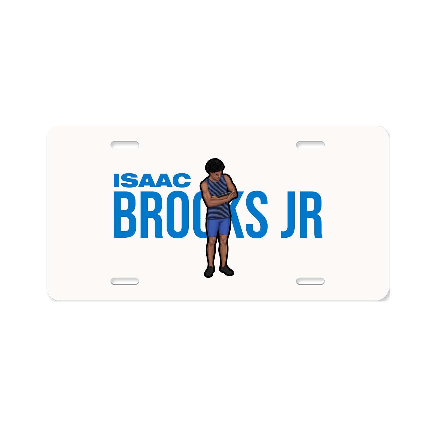 License Plate — Player Name in Classic