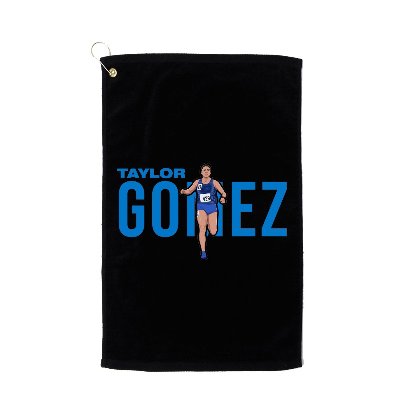 Golf Towel — Player Name in Black