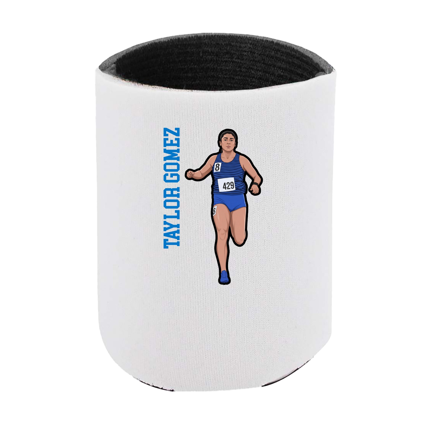 Can Holder — Name Vertical in White