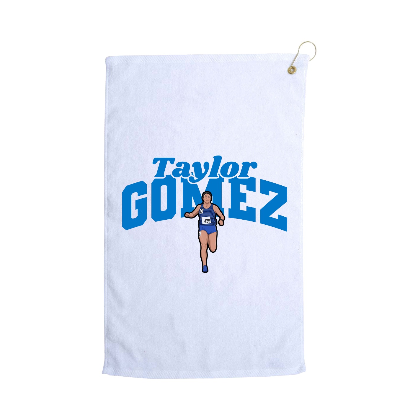 Golf Towel — Signature Arch in White