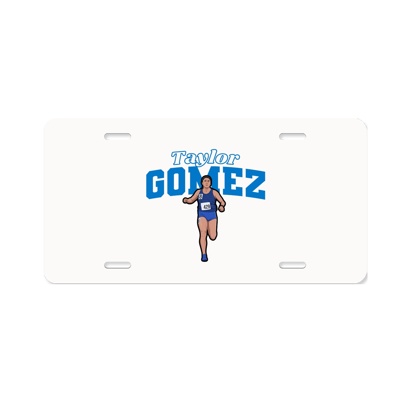 License Plate — Name Arch in Classic