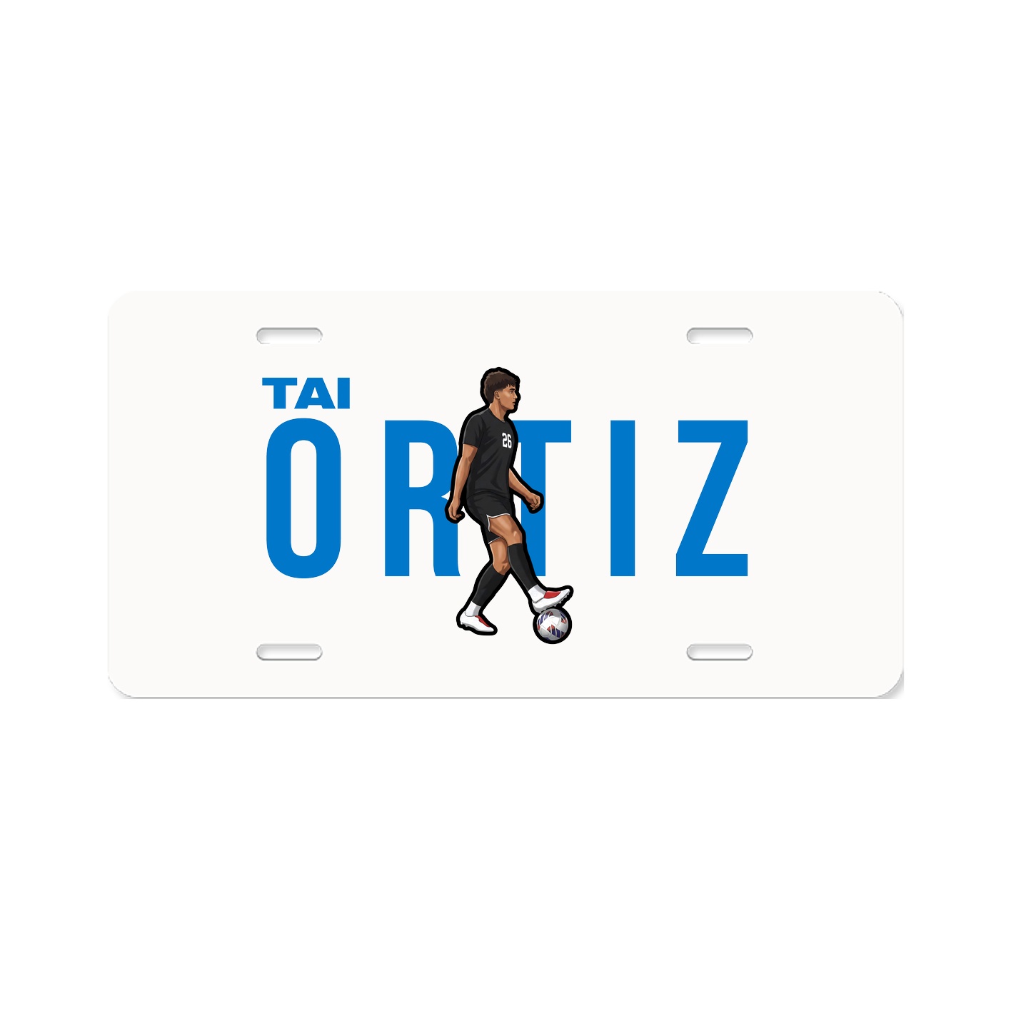 License Plate — Player Name in Classic