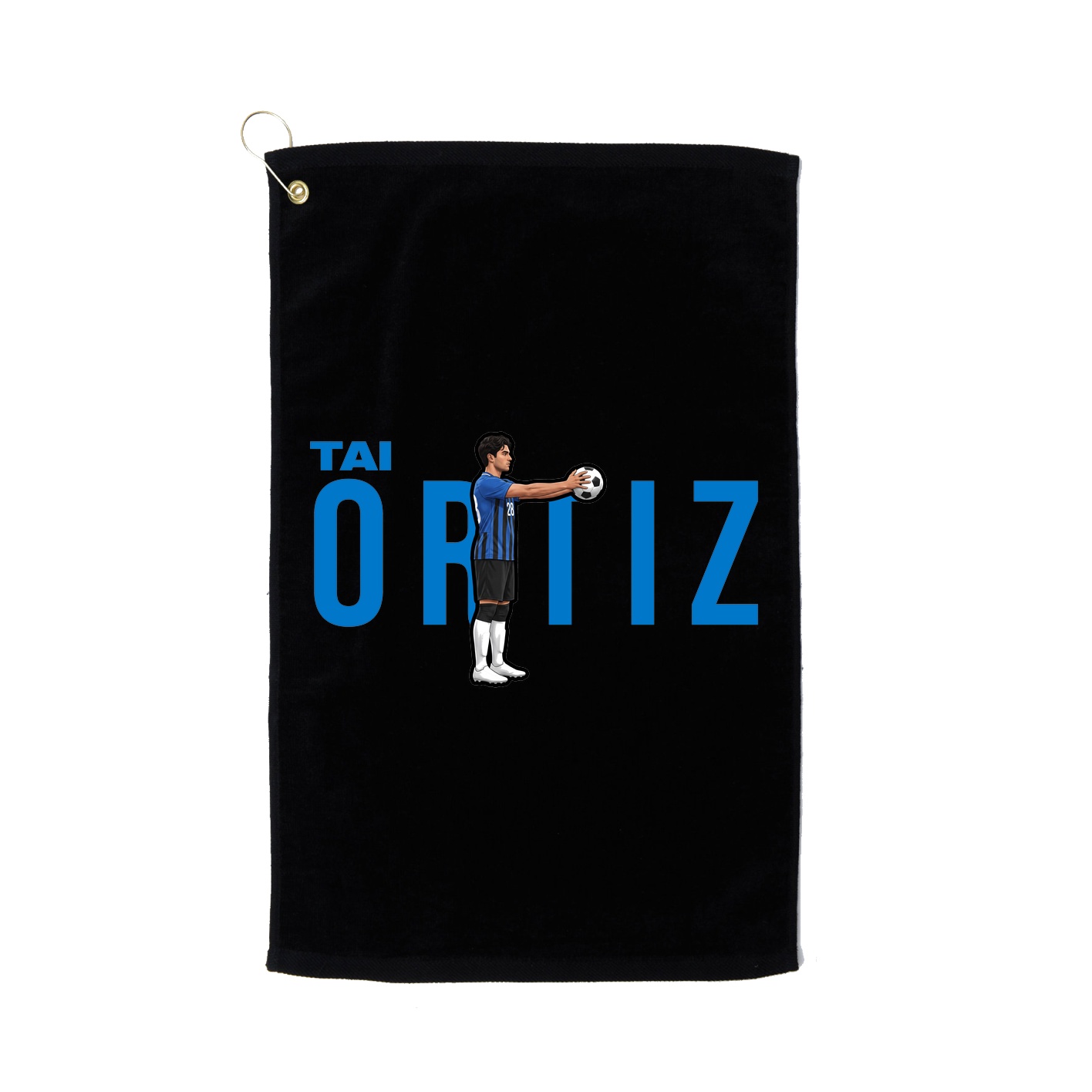 Golf Towel — Player Name in Black
