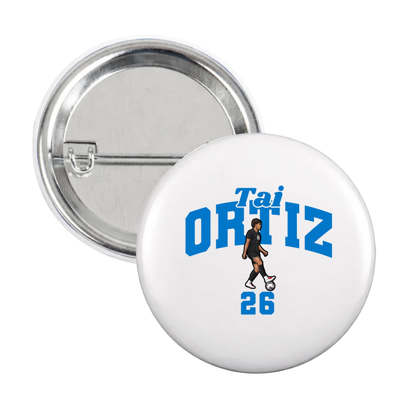 Game Day Button — Signature Arch in White