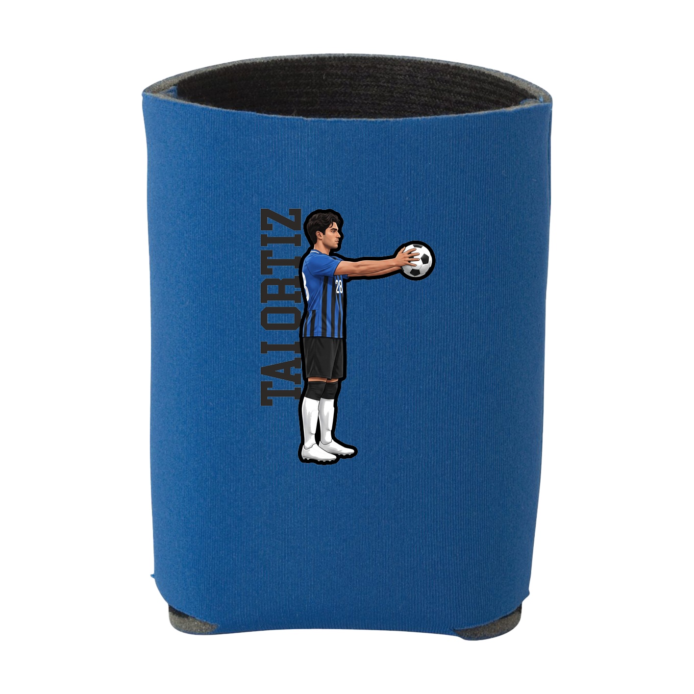 Can Holder — Name Vertical in Royal