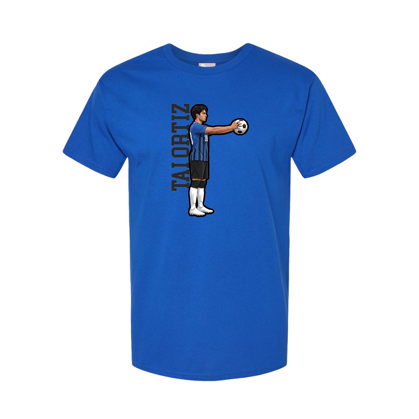 Tee — Name Vertical in Royal