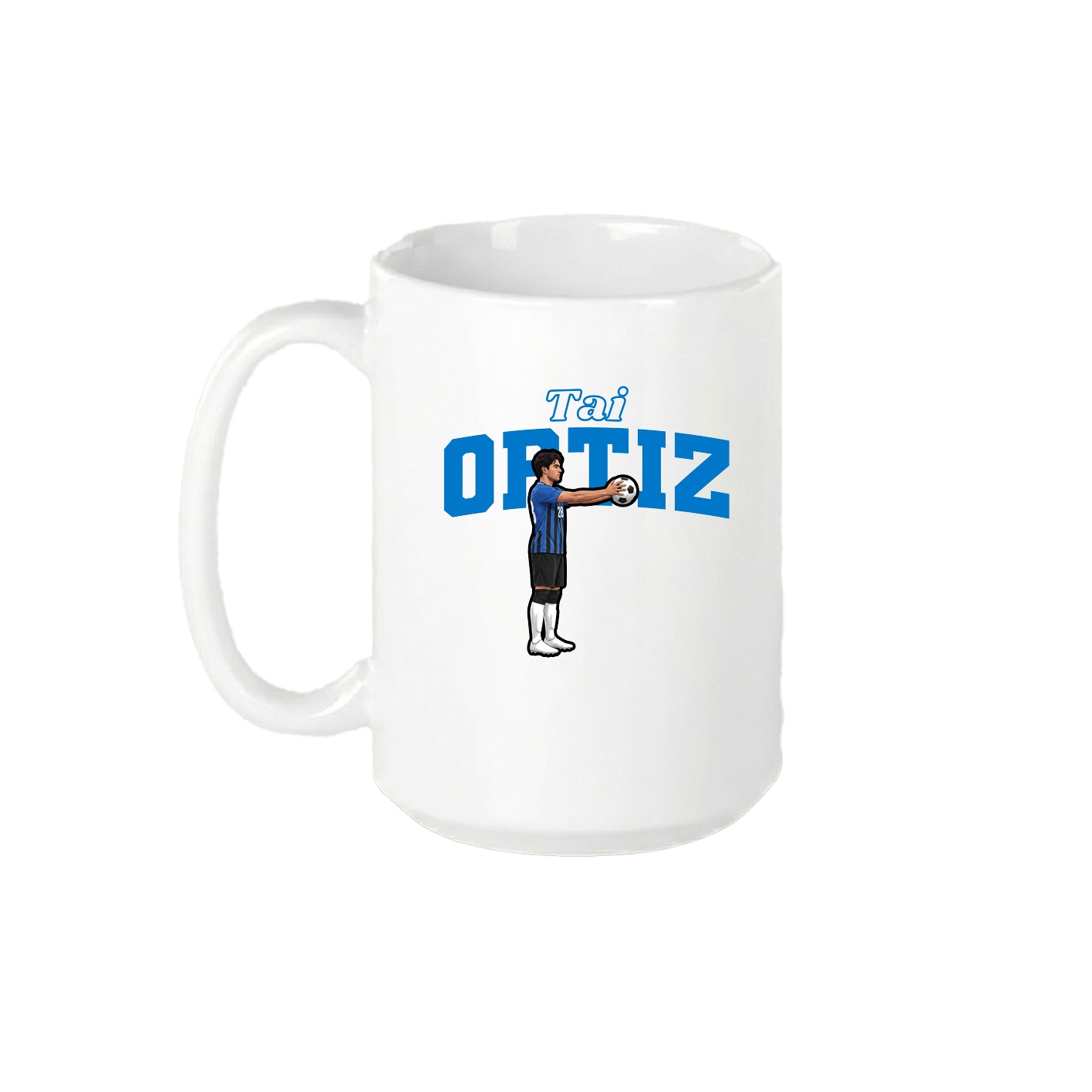 15oz Coffee Mug — Name Arch in White