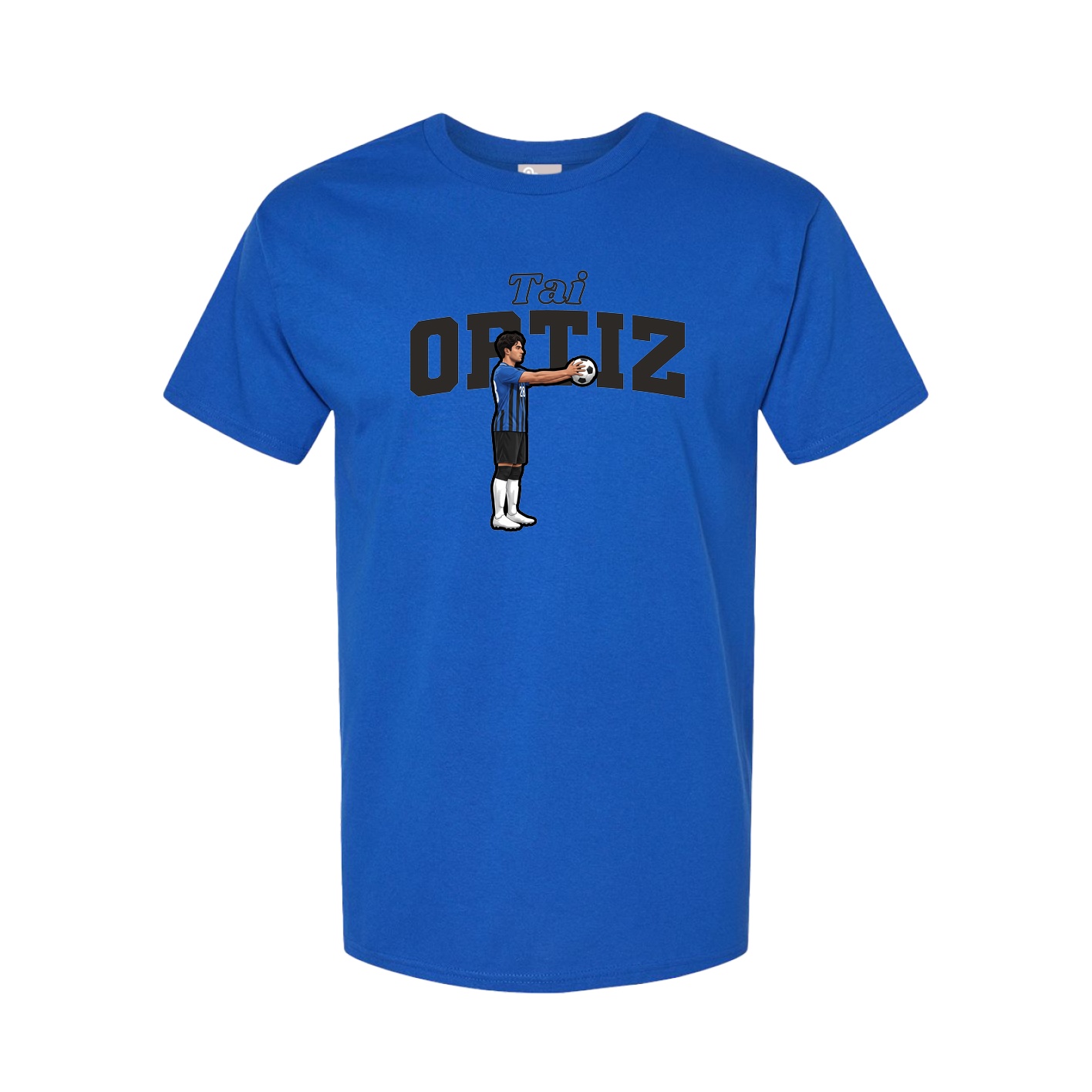 Youth Tee — Name Arch in Royal