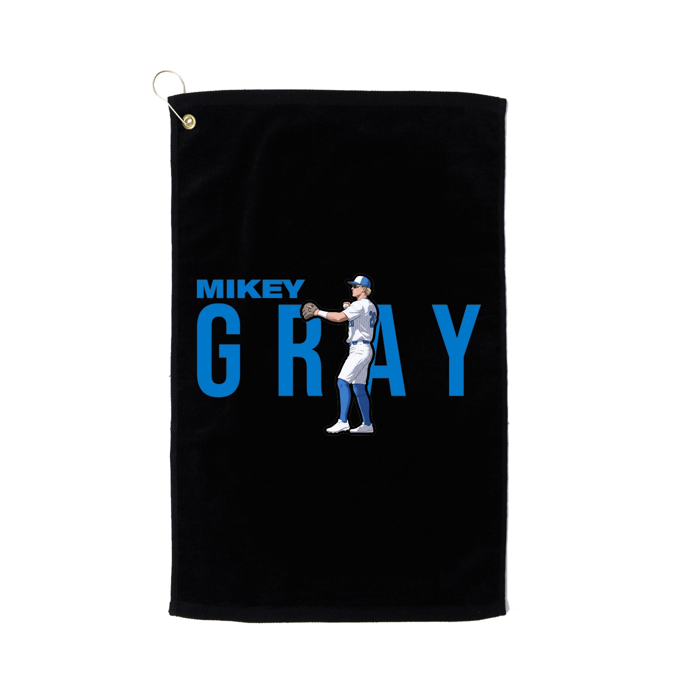 Golf Towel — Player Name in Black