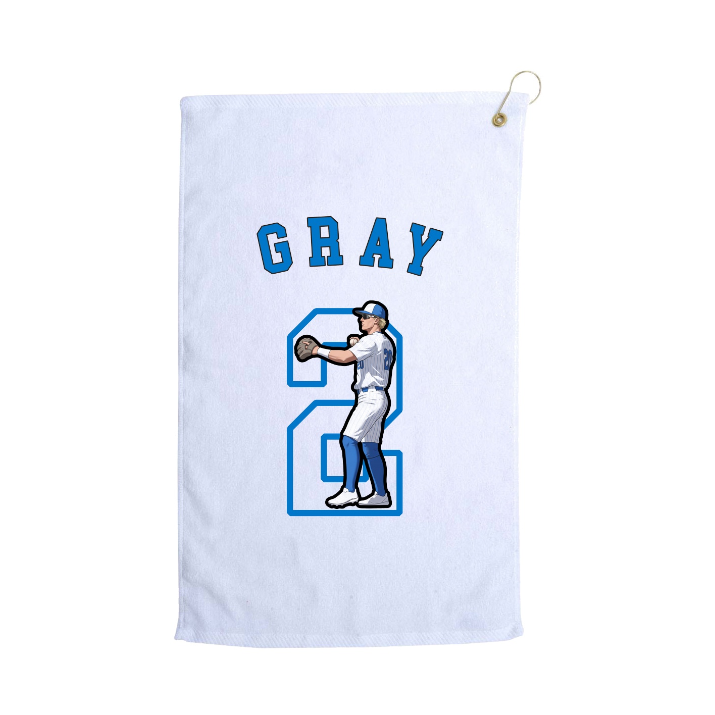 Golf Towel — Shirsey Arch in White