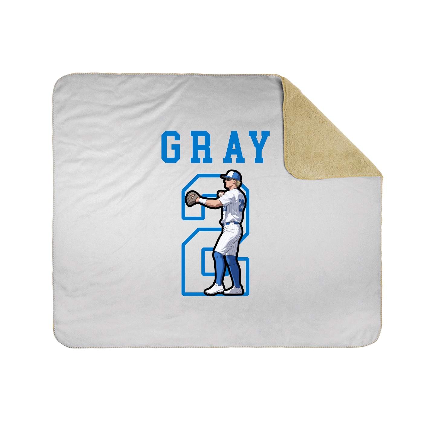 Throw Blanket — Shirsey in White